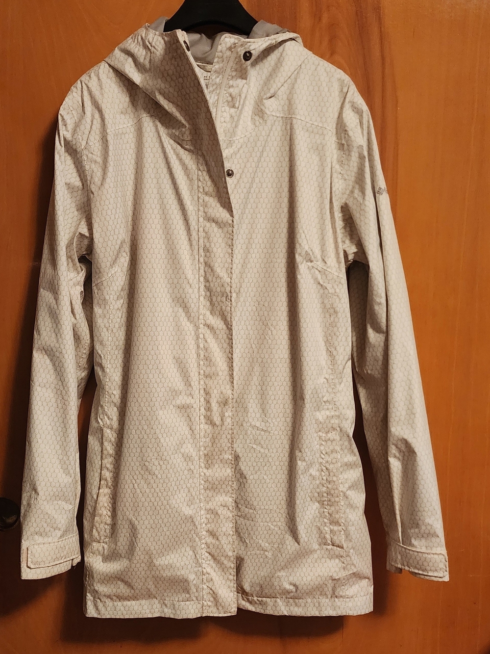 Columbia Women's Light Gray Hooded Ski Jacket